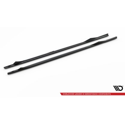 Maxton Design difuzory pod boční prahy ver.2 pro BMW řada 2 G42 M240i, G42 M-Pack, černý lesklý plast ABS