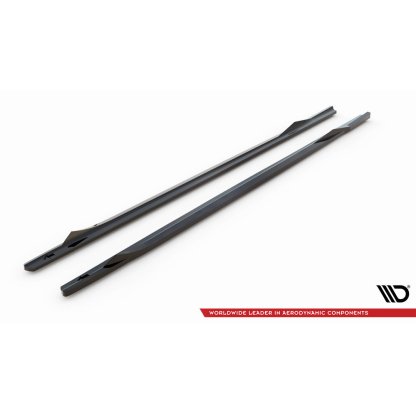 Maxton Design difuzory pod boční prahy ver.2 pro BMW řada 2 G42 M240i, G42 M-Pack, černý lesklý plast ABS