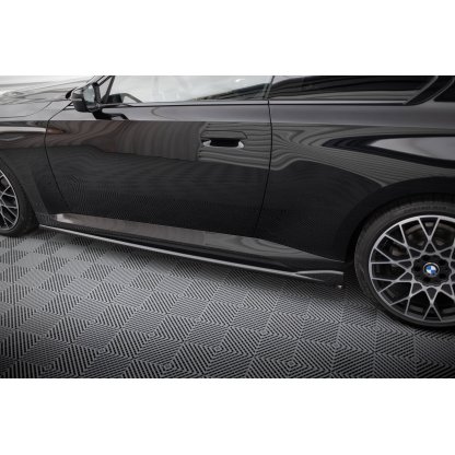 Maxton Design difuzory pod boční prahy ver.2 pro BMW řada 2 G42 Standard, černý lesklý plast ABS