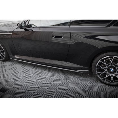 Maxton Design difuzory pod boční prahy ver.2 pro BMW řada 2 G42 Standard, černý lesklý plast ABS