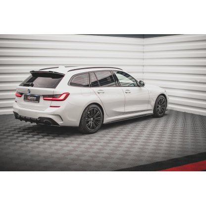 Maxton Design difuzory pod boční prahy ver.2 pro BMW řada 3 G20 M-Pack, G21 M-Pack, černý lesklý plast ABS