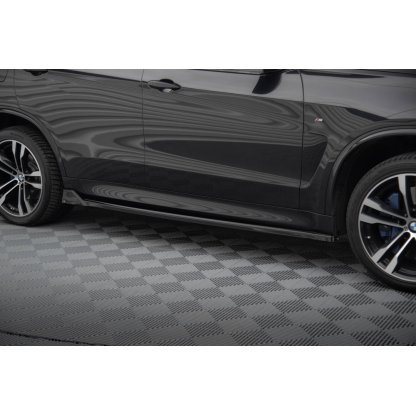 Maxton Design difuzory pod boční prahy ver.2 pro BMW X5 F15, černý lesklý plast ABS, M-Pack