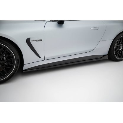 Maxton Design difuzory pod boční prahy ver.2 pro Mercedes AMG GT C192 /63, černý lesklý plast ABS
