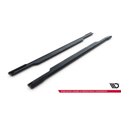 Maxton Design difuzory pod boční prahy ver.2 pro Subaru Impreza WRX STi Mk3 Facelift, černý lesklý plast ABS
