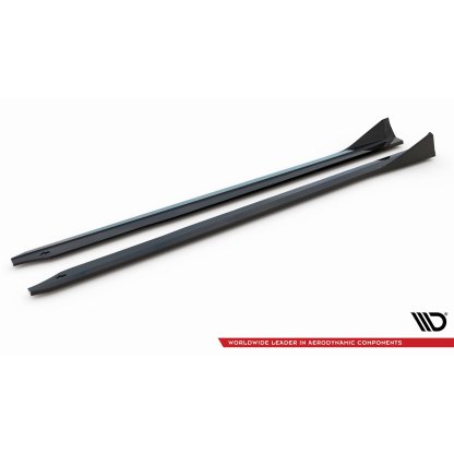 Maxton Design difuzory pod boční prahy ver.4 pro BMW M2 G87, černý lesklý plast ABS