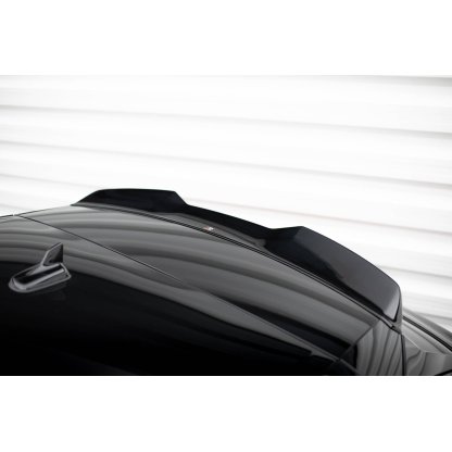 Maxton Design horní prodloužení spoileru 3d pro Audi Q8 Mk 1 FL, černý lesklý plast ABS, S-Line