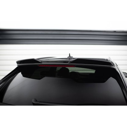 Maxton Design horní prodloužení spoileru 3d pro Audi SQ8 Mk 1 FL, černý lesklý plast ABS