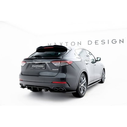 Maxton Design horní prodloužení spoileru pro Maserati Levante Mk1 GT Facelift, černý lesklý plast ABS