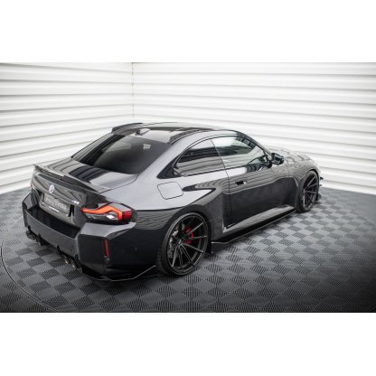 Maxton Design krátké střešní ližiny pro BMW M2 G87, černý lesklý plast ABS