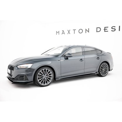 Maxton Design křidélka bočních difuzorů pro Audi A5 F5 Facelift, plast ABS bez povrchové úpravy, Sportback