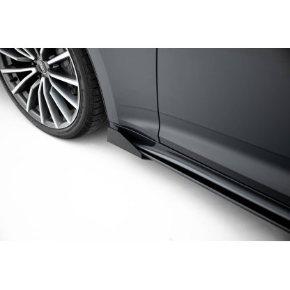 Maxton Design křidélka bočních difuzorů pro Audi A5 F5 Facelift, plast ABS bez povrchové úpravy, Sportback