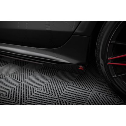 Maxton Design křidélka bočních difuzorů pro Audi A7 C7, plast ABS bez povrchové úpravy, S-Line