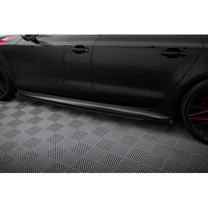 Maxton Design křidélka bočních difuzorů pro Audi A7 C7, plast ABS bez povrchové úpravy, S-Line