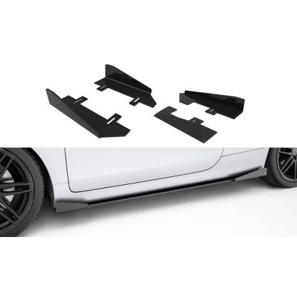 Maxton Design křidélka bočních difuzorů pro Audi TT S Mk2 (8J), Mk2 (8J) Facelift, plast ABS bez povrchové úpravy