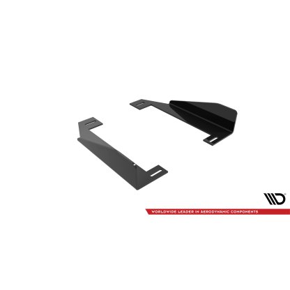 Maxton Design křidélka bočních difuzorů pro BMW M2 F87, černý lesklý plast ABS