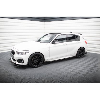Maxton Design křidélka bočních difuzorů pro BMW řada 1 F20- F21 Facelift, černý lesklý plast ABS, M-Pack/M135i/M140i