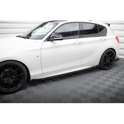 Maxton Design křidélka bočních difuzorů pro BMW řada 1 F20- F21 Facelift, černý lesklý plast ABS, M-Pack/M135i/M140i
