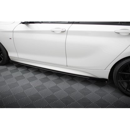 Maxton Design křidélka bočních difuzorů pro BMW řada 1 F20- F21 Facelift, černý lesklý plast ABS, M-Pack/M135i/M140i