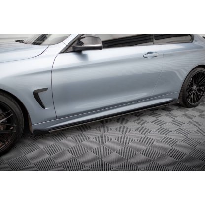 Maxton Design křidélka bočních difuzorů pro BMW řada 4 F32, F33, F36, plast ABS bez povrchové úpravy, Coupe M-pack / Cabrio M-Pack / Gran Coupe M-Pack