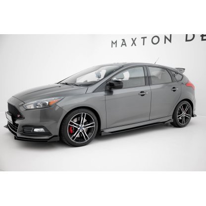 Maxton Design křidélka bočních difuzorů pro Ford Focus ST Mk3 Facelift, plast ABS bez povrchové úpravy