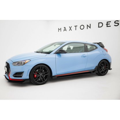 Maxton Design křidélka bočních difuzorů pro Hyundai Veloster N Mk2, plast ABS bez povrchové úpravy