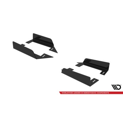 Maxton Design křidélka bočních difuzorů pro Mitsubishi Lancer Evo Mk10, plast ABS bez povrchové úpravy