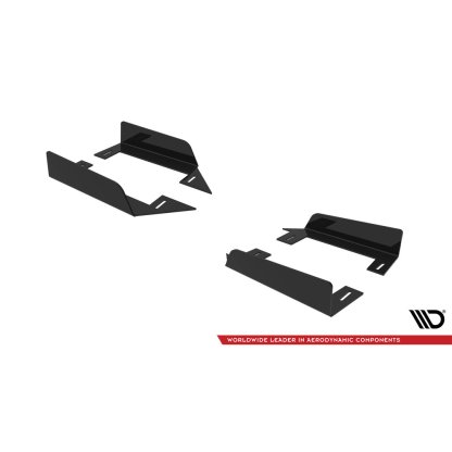 Maxton Design křidélka bočních difuzorů pro Mitsubishi Lancer Evo Mk10, plast ABS bez povrchové úpravy