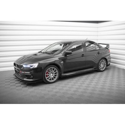 Maxton Design křidélka bočních difuzorů pro Mitsubishi Lancer Evo Mk10, plast ABS bez povrchové úpravy