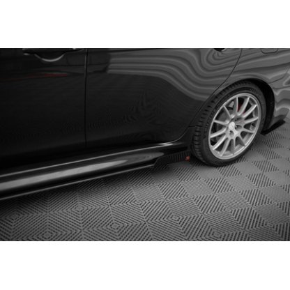 Maxton Design křidélka bočních difuzorů pro Mitsubishi Lancer Evo Mk10, plast ABS bez povrchové úpravy