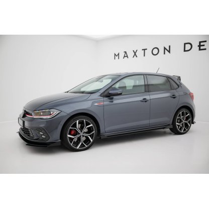 Maxton Design křidélka bočních difuzorů pro Volkswagen Polo GTI Mk6 Facelift, plast ABS bez povrchové úpravy