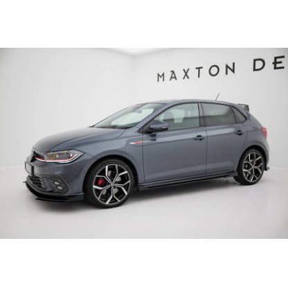Maxton Design křidélka bočních difuzorů pro Volkswagen Polo GTI Mk6 Facelift, plast ABS bez povrchové úpravy