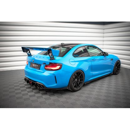 Maxton Design křidélka bočních difuzorů zad. nárazníku pro BMW M2 F87, černý lesklý plast ABS