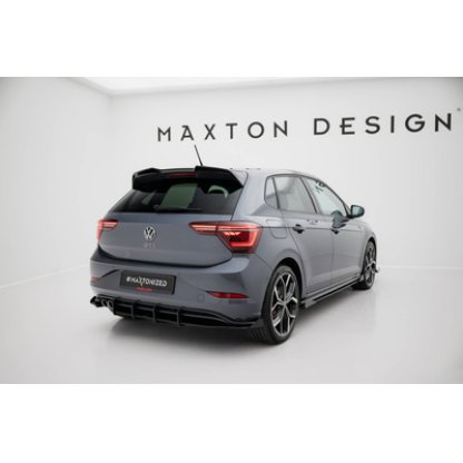 Maxton Design křidélka bočních difuzorů zad. nárazníku pro Volkswagen Polo GTI Mk6 Facelift, plast ABS bez povrchové úpravy