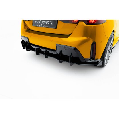 Maxton Design křidélka bočních difuzorů zadního nárazníku pro BMW řada 1 F70, plast ABS bez povrchové úpravy, M-Pack