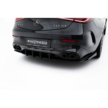 Maxton Design křidélka bočních difuzorů zadního nárazníku pro Mercedes CLE C236 53 AMG, plast ABS bez povrchové úpravy