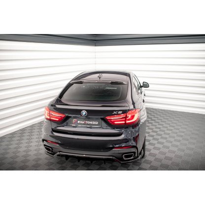 Maxton Design patka na zadní okno pro BMW X6 F16, černý lesklý plast ABS, M-Pack