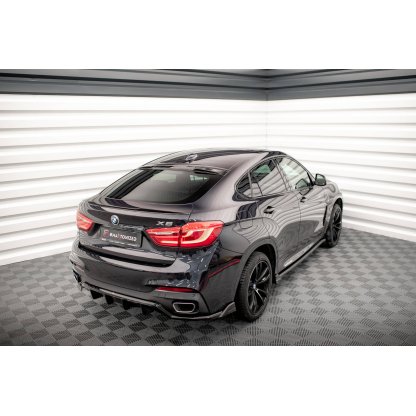 Maxton Design patka na zadní okno pro BMW X6 F16, černý lesklý plast ABS, M-Pack