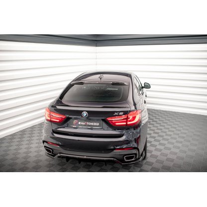 Maxton Design patka na zadní okno pro BMW X6 F16, černý lesklý plast ABS, M-Pack