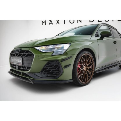 Maxton Design přítlačná křidélka předního nárazníku pro Audi A3 8Y Facelift, S-Line / S-Line Sedan