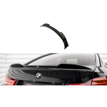 Maxton Design prodloužení spoileru 3d pro BMW řada 4 F36, černý lesklý plast ABS, vč. M-Pack