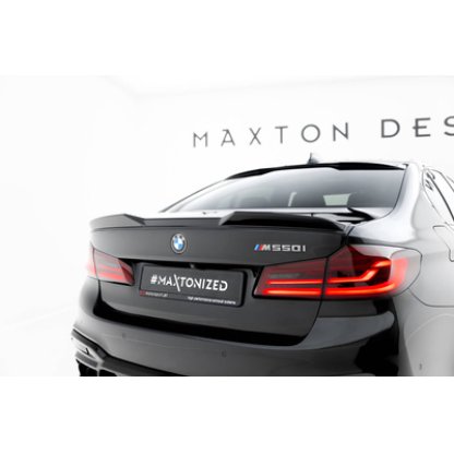 Maxton Design prodloužení spoileru 3d pro BMW řada 5 G30, černý lesklý plast ABS, M550i Sedan
