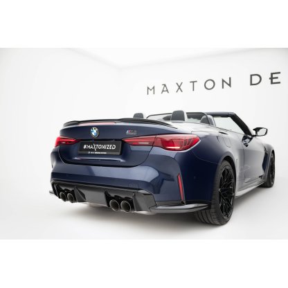 Maxton Design prodloužení spoileru 3d pro BMW řada M4 G83, černý lesklý plast ABS, Cabrio