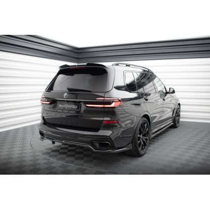 Maxton Design prodloužení spoileru 3d pro BMW X7 G07, G07 Facelift M-Pack, černý lesklý plast ABS