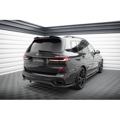 Maxton Design prodloužení spoileru 3d pro BMW X7 G07, G07 Facelift M-Pack, černý lesklý plast ABS