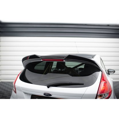Maxton Design prodloužení spoileru 3d pro Ford Fiesta ST Mk7 Facelift, černý lesklý plast ABS