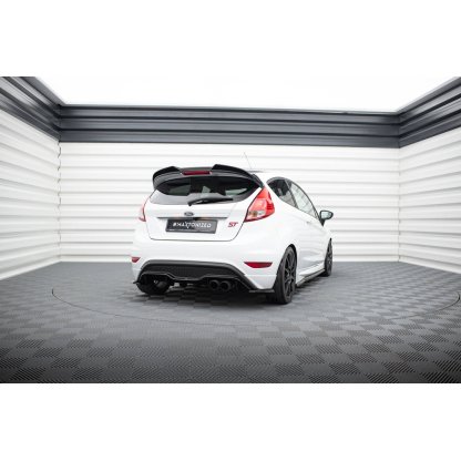 Maxton Design prodloužení spoileru 3d pro Ford Fiesta ST Mk7 Facelift, černý lesklý plast ABS