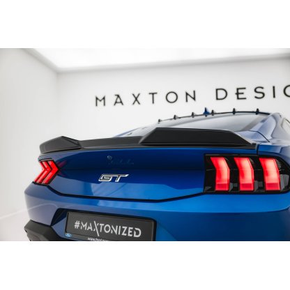 Maxton Design prodloužení spoileru 3d pro Ford Mustang Mk7 GT, černý lesklý plast ABS