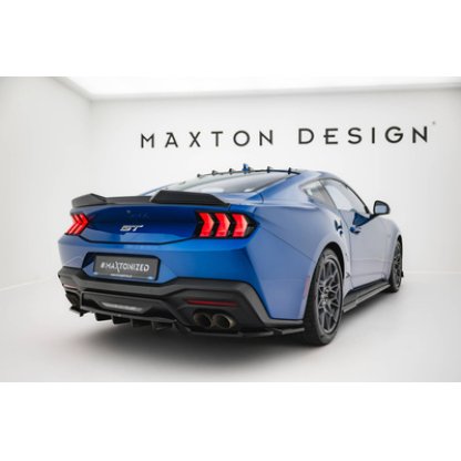 Maxton Design prodloužení spoileru 3d pro Ford Mustang Mk7 GT, černý lesklý plast ABS