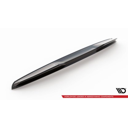 Maxton Design prodloužení spoileru 3d pro Porsche Taycan 4S, černý lesklý plast ABS, Cross Turismo