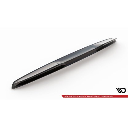 Maxton Design prodloužení spoileru 3d pro Porsche Taycan 4S, černý lesklý plast ABS, Cross Turismo